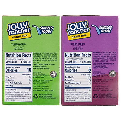 Jolly Rancher Singles to Go Variety Pack of 12 6 Boxes Each W...