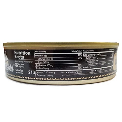 Smoked Riga Sprats In Oil Wild Caught Baltic Gold 5.7 Ounce