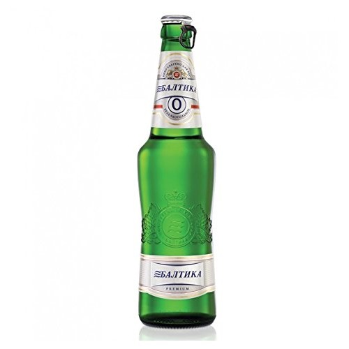 Baltika 0 NonAlcoholic Russian Beer 3 bottles
