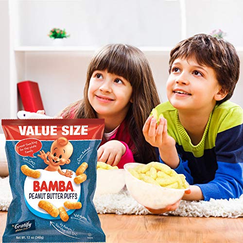 Gratify Bamba Peanut Butter Snacks For Families - All Natural Pe