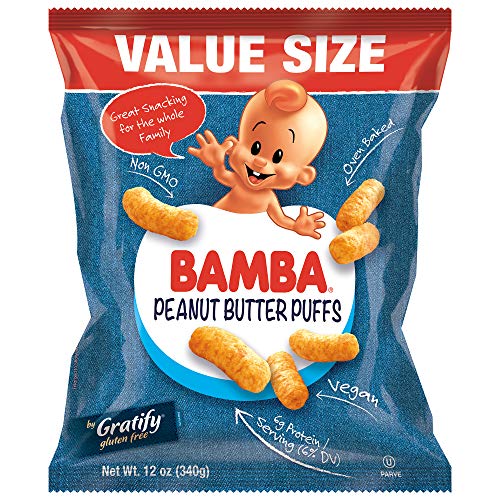 Gratify Bamba Peanut Butter Snacks For Families - All Natural Pe