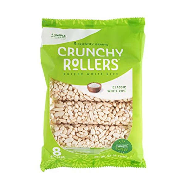 Bamboo Lane Crunchy Rice Rollers, 3.5 Ounce Pack of 4