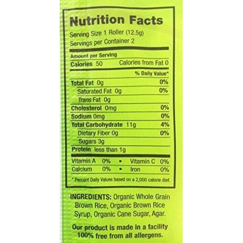 Bamboo Lane Organic Brown Rich Crunchy Rice Rollers 8-2 Packs