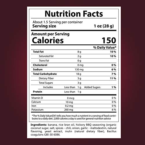 Banana Chips - Dried Bananas Gluten Free Chips Hickory Bbq Deh