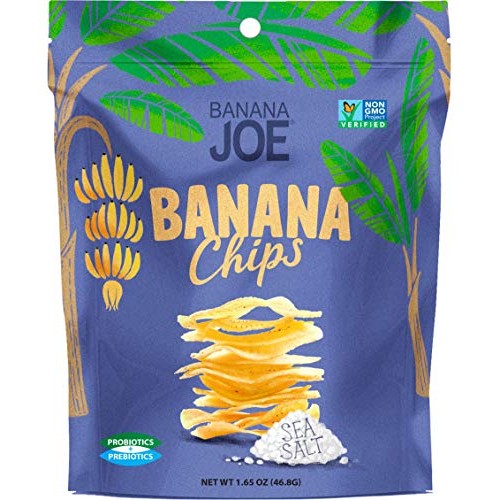 Banana Joe Sea Salt Banana Chips, 1.65 Ounce