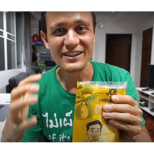 Mark Wiens Durian Chips Thai Snack - Asian Mornthong Fruit Snack