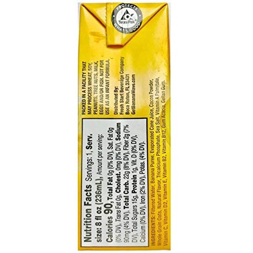 Banana Wave Banana Milk | Chocolate Milk | Vegan Oat Milk, Glute