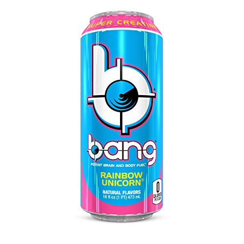 Bang Rainbow Unicorn Energy Drink, 0 Calories, Sugar Free With S