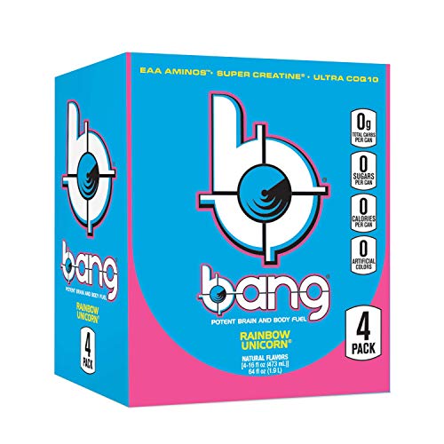 Bang Rainbow Unicorn Energy Drink, 0 Calories, Sugar Free With S
