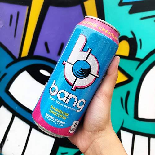 Bang Rainbow Unicorn Energy Drink, 0 Calories, Sugar Free With S