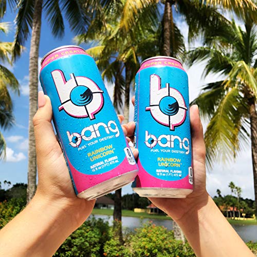 Bang Rainbow Unicorn Energy Drink, 0 Calories, Sugar Free With S