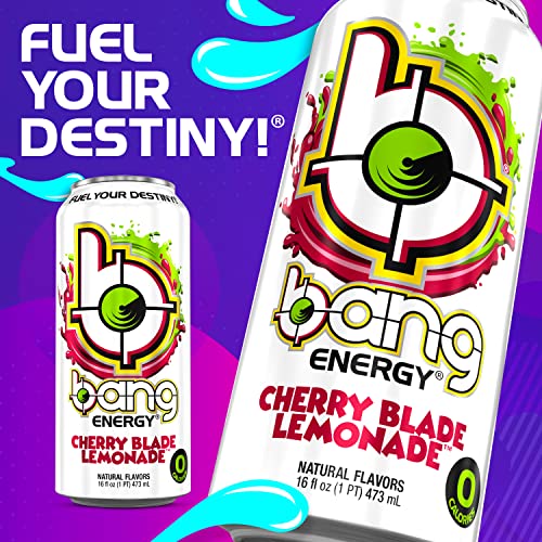 Bang Cherry Blade Lemonade Energy Drink, 0 Calories, Sugar Free ...