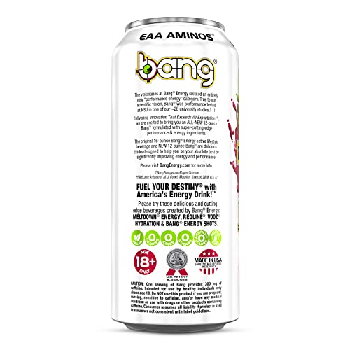 Bang Cherry Blade Lemonade Energy Drink, 0 Calories, Sugar Free ...