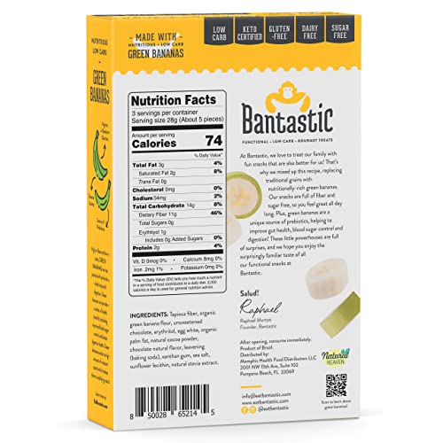 Healthy Keto Snack, Bantastic Double Chocolate Brownie Crisps, S...