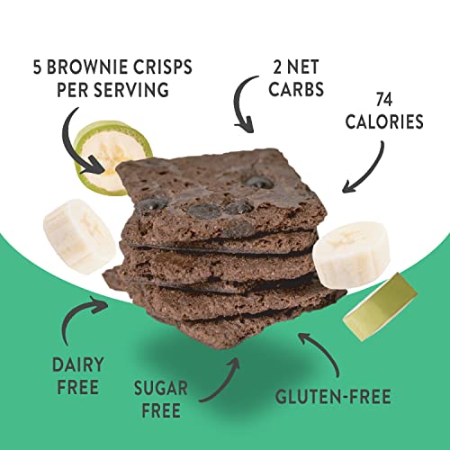 Healthy Keto Snack, Bantastic Double Chocolate Brownie Crisps, S...