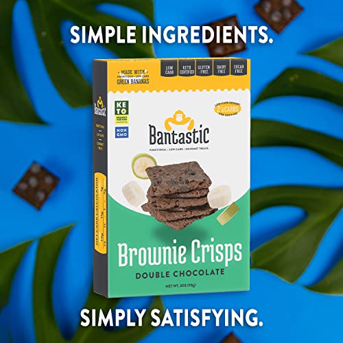 Healthy Keto Snack, Bantastic Double Chocolate Brownie Crisps, S...