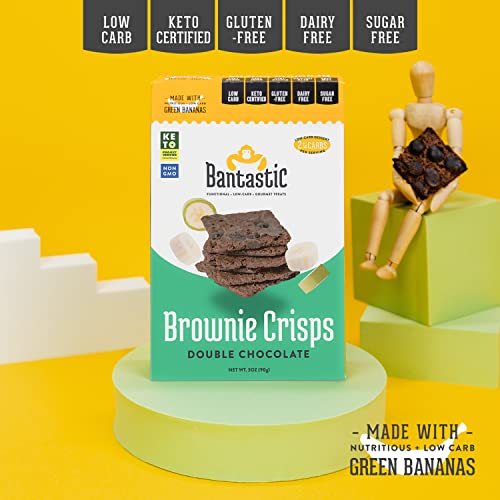 Healthy Keto Snack, Bantastic Double Chocolate Brownie Crisps, S...