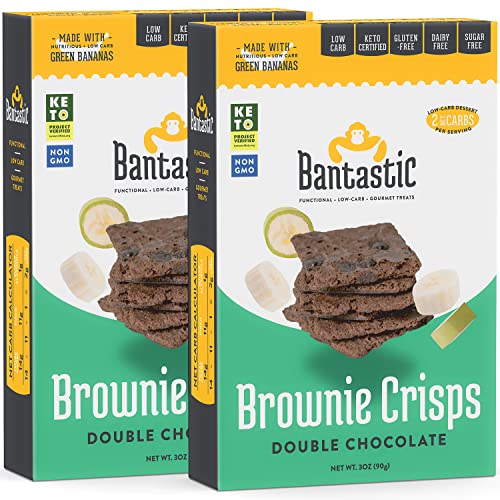 Healthy Keto Snack, Bantastic Double Chocolate Brownie Crisps, S...