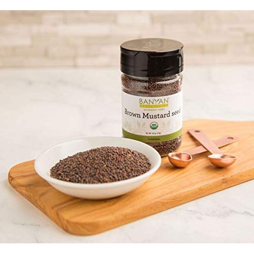 Banyan Botanicals Brown Mustard Seed - Usda Organic - Heating Sp