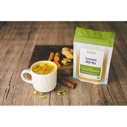 Banyan Botanicals Turmeric Milk Mix – Organic Turmeric Latte Mix