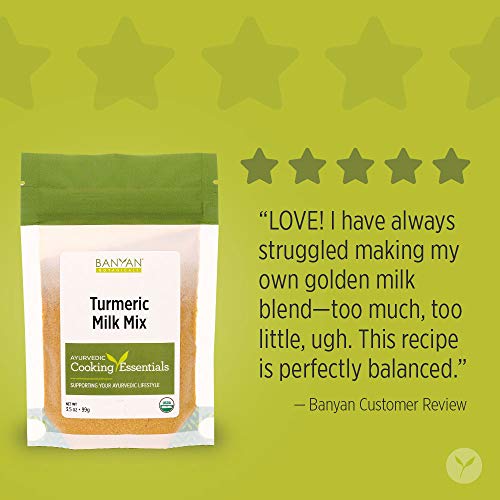 Banyan Botanicals Turmeric Milk Mix – Organic Turmeric Latte Mix