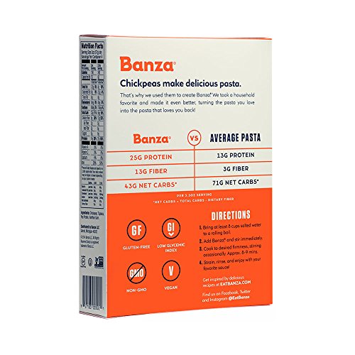 Banza Chickpea Pasta – High Protein Gluten Free Healthy Pasta –