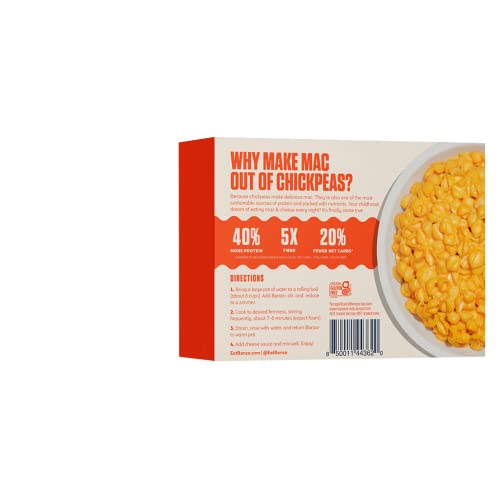 Banza Chickpea Mac and Cheese, Shells with Creamy Deluxe Cheddar...