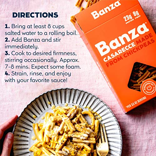 Banza Chickpea Pasta, Variety Pack 2 Penne/2 Rotini/2 Shells -
