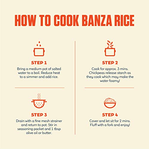 Banza Chickpea Rice, High Protein Low Carb Healthy Rice, Gluten-
