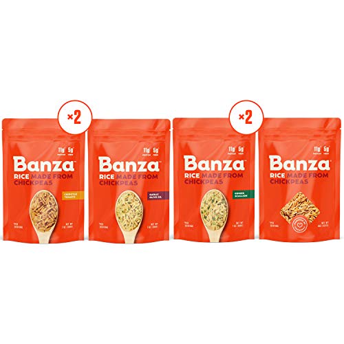 Banza Chickpea Rice, High Protein Low Carb Healthy Rice, Gluten-