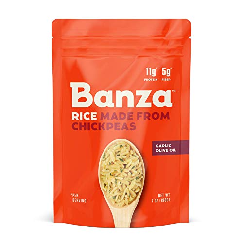 Banza Chickpea Rice, High Protein Low Carb Healthy Rice, Gluten-
