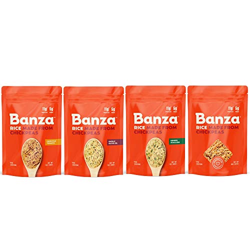 Banza Chickpea Rice, High Protein Low Carb Healthy Rice, Gluten-