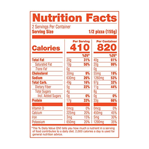 Banza Four Cheese Frozen Pizza Made From Chickpeas - High Protei