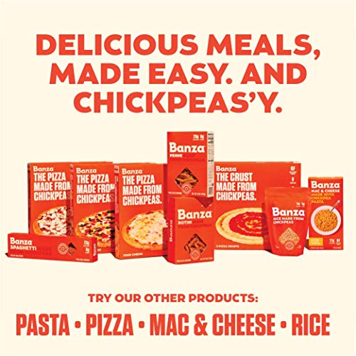 Banza Four Cheese Frozen Pizza Made From Chickpeas - High Protei