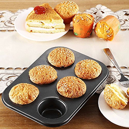 Cake Mould,Baomabao 6 Cups Mini Pan Mold Muffin Bun Cupcake Baki