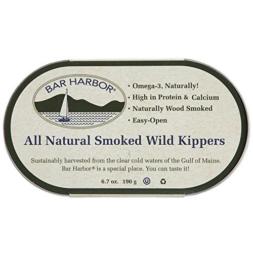 Bar Harbor All Natural Smoked Wild Kippers, Cans, 6.7 Oz