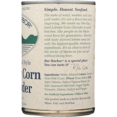Bar Harbor Soup Chowder Lobster &Amp; Corn, 15 Ounce