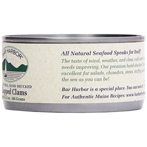 Bar Harbor Clams, All Natural Chopped, 6.5 Ounce Pack Of 12