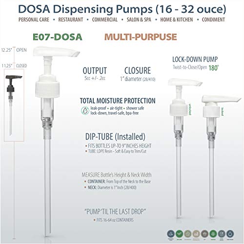 Bar5F Dosa Syrup Pump For 25.4Oz 750Ml Syrup Bottles, Fits Toran
