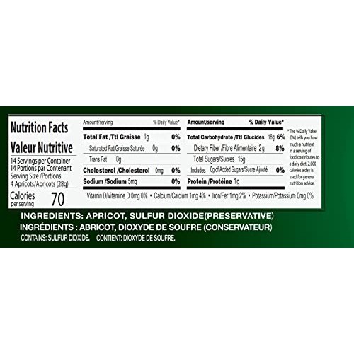 Baraka Dried Apricot No Sugar Added All Natural Fat-Free Healthy...