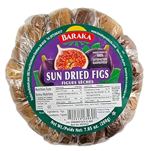Baraka Dried Figs No Sugar Added All Natural High Fiber Vegan Dr...
