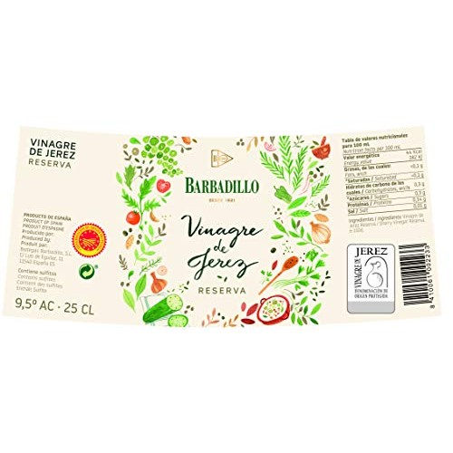 Barbadillo Sherry Vinegar Reserve 9.5 Ac Vinagre De Jerez Rese