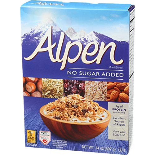 Alpen Cereal, No Sugar Added, 14 Ounce
