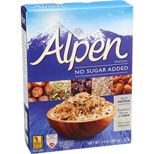Alpen Cereal, No Sugar Added, 14 Ounce
