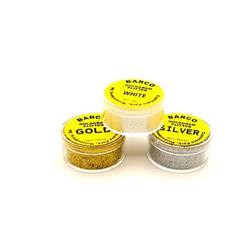 Barco Hologram Glitter 10 Grams Each Container For Gourmet Des