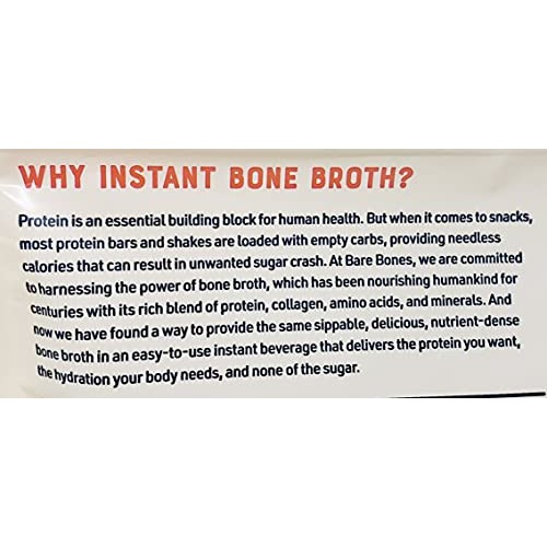 Bare Bones Bone Broth Instant Beverage Mix, Beef, 10G Protein, K