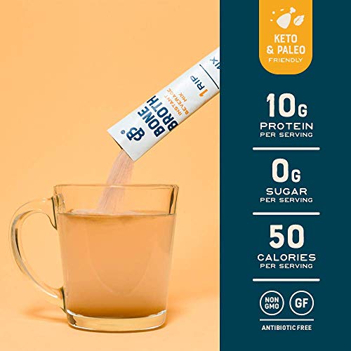 Bare Bones Bone Broth Instant Powdered Mix, Variety Pack, 8 Chic...