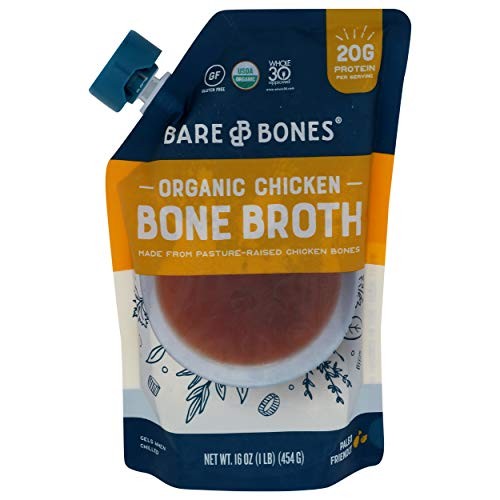Bare Bones, Organic Chicken Bone Broth, 16 Ounce