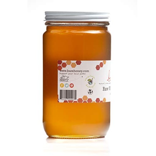 Bare Honey | Raw Wildflower Honey | 48 Oz Glass Jar