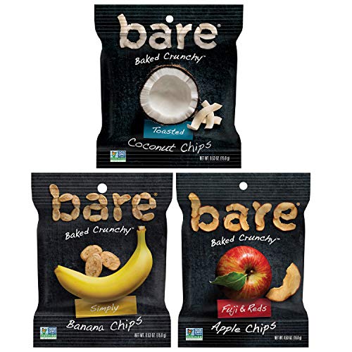 Bare Baked Crunchy Fruit Variety Pack, Apples, Bananas, And Coco